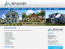 Tablet Screenshot of benjamincustommodulars.com